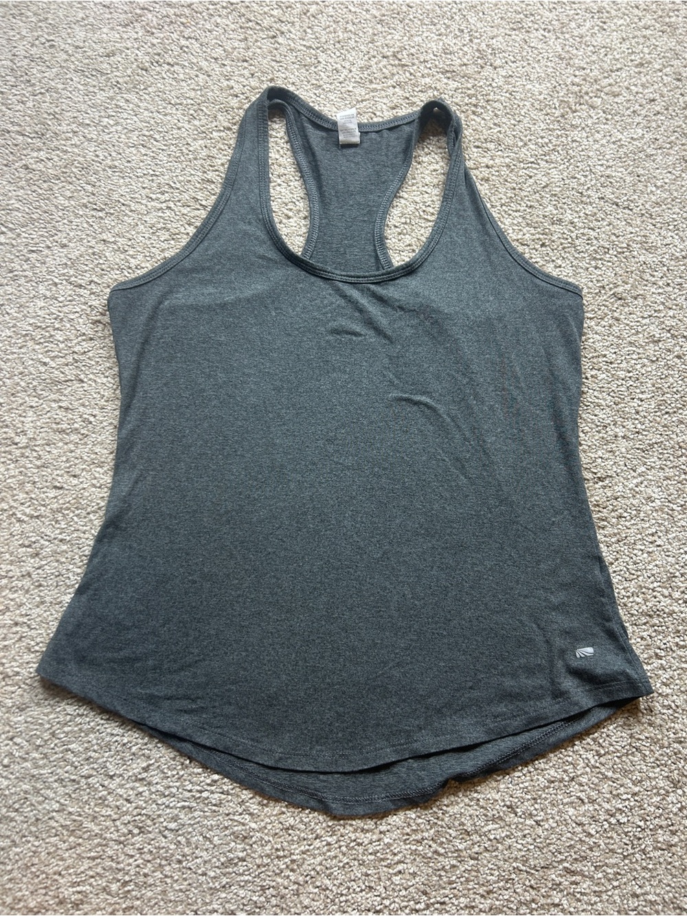 Marika Women's Gray Racerback Athletic Tank Top Moisture Wicking Size Small